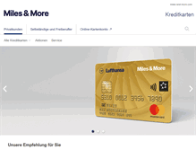 Tablet Screenshot of miles-and-more-kreditkarte.com